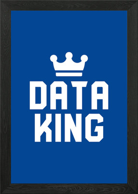 Data King Gerahmtes Wandbild Poster Leinwanddruck Bild