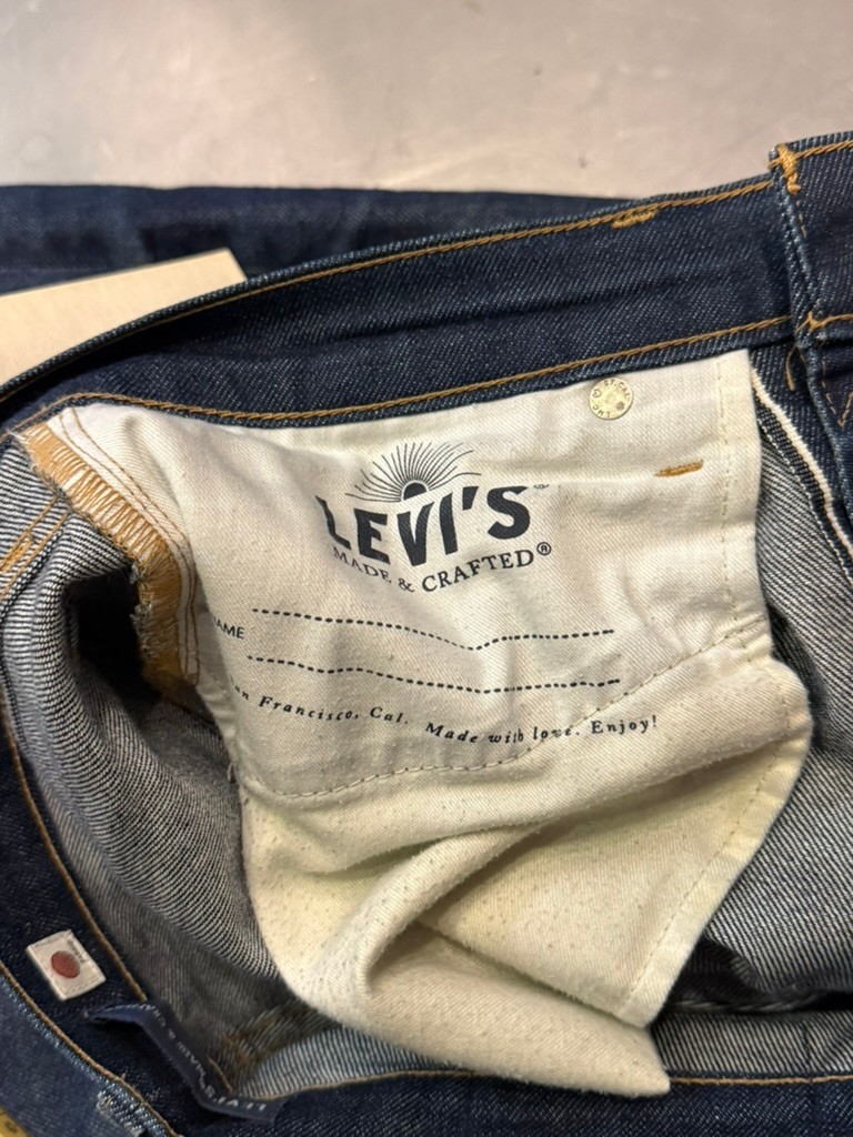 Levi's Made & Crafted big E lot 511 selvedge denim, size 31x32 image 7