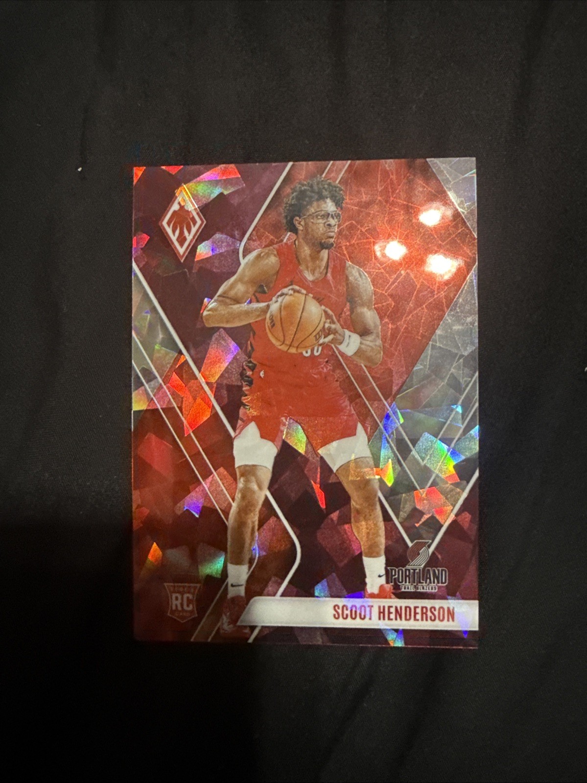 2023 Panini Phoenix - Rookies Scoot Henderson #298 Maroon Ice Phoenix /275 (RC)