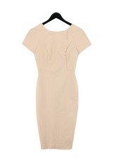 Definitions A-Line Midi Dress UK8 in Tan