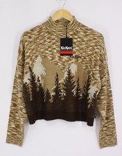 KICKERS WOMENS SPACEDYE LANDSCAPE JUMPER SIZE S MULTI RRP £60 IB
