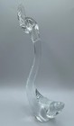 Murano Style Art Clear Glass Swan Long Neck In Mint Condition — photo 2