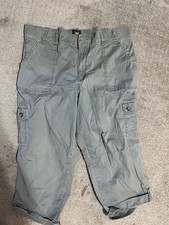 Lee Pants Womens Size 18 Medium Gray Capri Re...