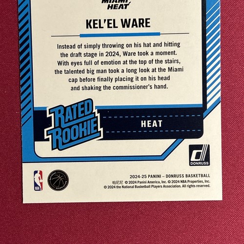 2024-25 Panini Donruss Kel’el Ware Winter Rated Rookie Card #221 - Picture 5 of 6