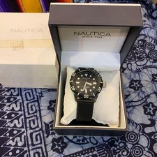 NAUTICA Black Diver s Watch