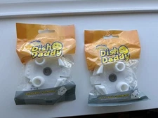 2) NEW SEALED DISH DADDY DISH WAND ADAPTER SCRUB DADDY OR MOMMY SPONGES