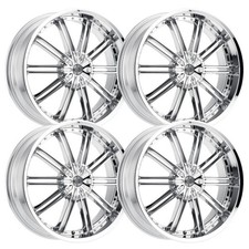 Set-4 2crave N53 18x8 5x4.55x114.3 35mm Chrome Wheels Rims 18 Inch
