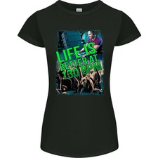 Camiseta Life Is Better at 130 Bpm Dance Music DJ Mujer Corte Pequeño