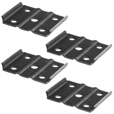 4 szt. żebrowane płyty śrubowe U do 3" okrągłych osi przyczepy, pasują do sprężyn liściastych 2" - fo