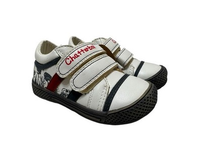 Kinder Chatterbox Jungen Kleinkind Junior Schuhe Turnschuhe Touch Verschluss Stiefel weiß neu