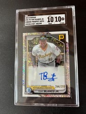 2024 Bowman Tony Blanco Jr. Chrome Prospect Auto Speckle Refractor 299 SGC 10/10