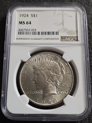 1924 Peace Dollar NGC MS64 | eBay