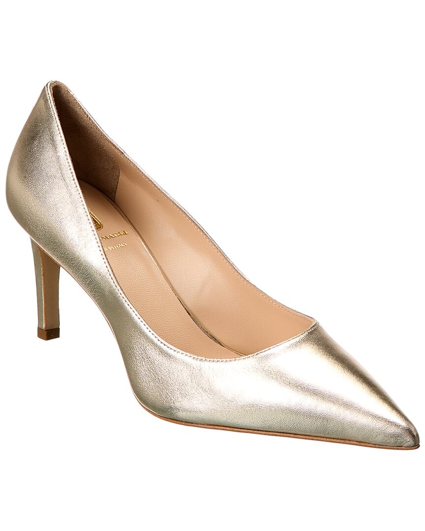 M By Bruno Magli Stella Leather Pump Women's Gold 10