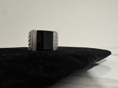 Effy schwarzer Onyx Diamant Band / Ring