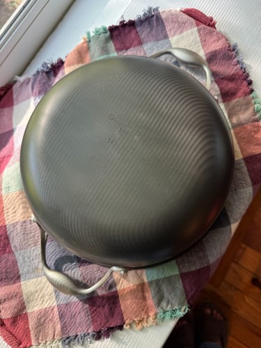 VINTAGE Set di 3 Calphalon: 141 4 QT Pot, 1388 8" Skillet, 8702 1/2 2 1/2 QT Pot - Foto 7 di 16