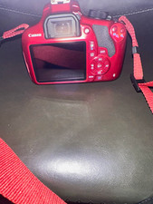 Canon EOS Rebel T3 DSLR 12.2MP Red w/ EF-S 18-55mm IS Lens, USB