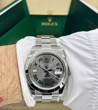 Unworn Rolex Datejust 41mm, Steel, Wimbledon, Slate, Oyster, 126300, dated 2026 12