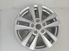 Original Alufelge Volkswagen 17 Zoll 6,5J 5x120 ET60 Nabe 65,1 Silber