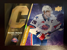 UD 2021-22 AHL CAPTAINS MICHAEL MERSCH ROOKIE HOCKEY CARD L-2 NUMBERED  02/25. rookie card picture