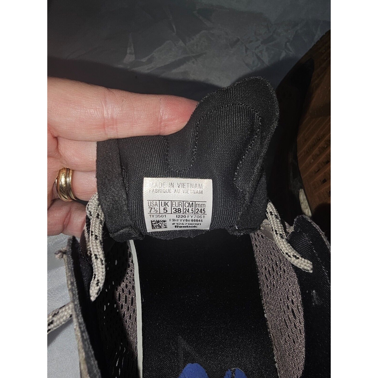 REEBOK ZIG KINETICA II GRAY RUNNING SHOES/TRAINERS/SNEAKERS SIZE US 7.5 FY7061 thumbnail 5