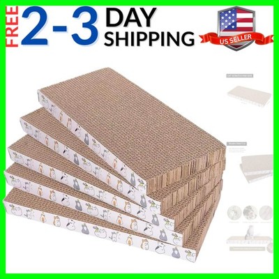 5 Packs cat Scratcher Toys Reversible Scratching Post Board for Indoor Cats C...