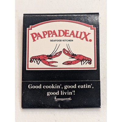 Pappadeaux Seafood Kitchen Restaurant Matchbook Classic Collectible Souvenir