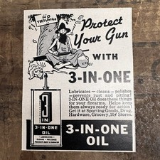 3 In One Oil Protect Your Gun Vintage 1941 Pr...