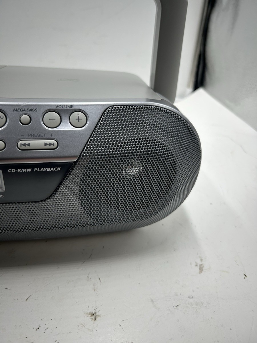 Sony CFD-S05 Boombox CD Radio Cassette Recorder Mega Bass Aux-In