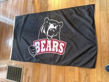 Large Black with Bear Lenoir-Rhyne Bears Flag 3x5 Nice!!!!