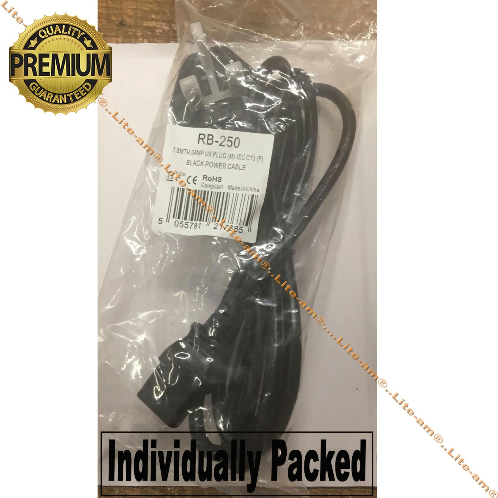 For Sony Bravia KDL46VE5 TV Television Mains Power Cable Cord Lead UK