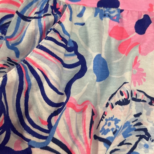 Lilly Pulitzer girls M Floral Cotton Jersey Pleated Shorts - Picture 4 of 6