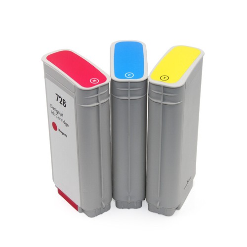 Cartucho de tinta compatible con HP728 4 PIEZAS/CONJUNTO para HP DesignJet T730 T830 - Imagen 4 de 6