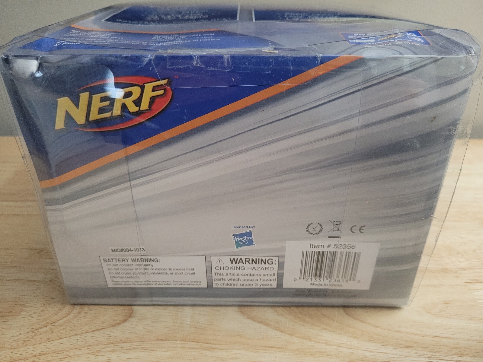 NEW, Nerf 52356-Tru N-Strike Alarm Clock Am/Fm Radio Aux-In Snooze. Fast Ship!