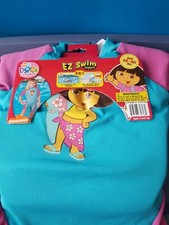 New but with Stains Dora The Explorer EZ Swim Float Suit 35 - 50 Pounds Lbs