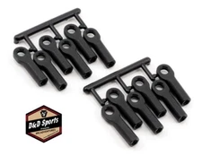 RPM 80512 Long Traxxas Turnbuckle Rod End Set (Black) (12)