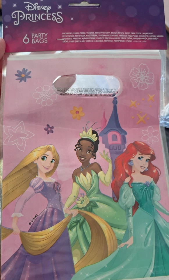 Disney Princess Party Bags Birthday Loot favour Party Take Home Treat Cake Bags  - Image 2 of 2