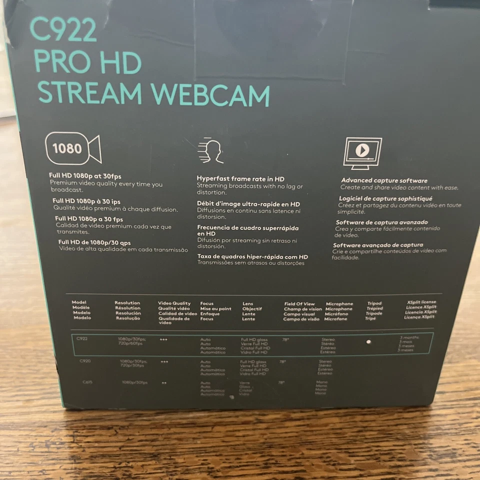 New Logitech C922 Pro HD Stream Webcam 1080p SB - Image 3 of 4