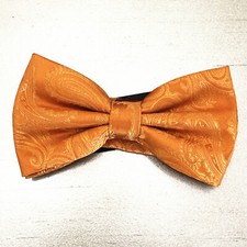 New Men's BUTTERFLY Design ORANGE Pretied Bow tie Prom Wedding Formal Formal