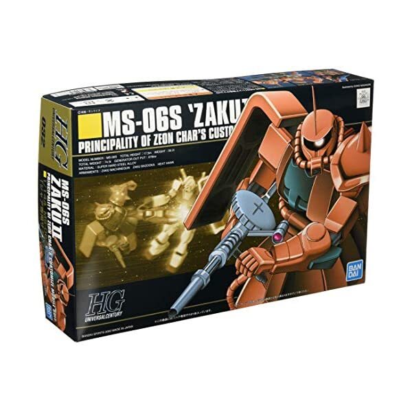 BANDAI HGUC 1/144 MS-06S Zaku II Mobile Suit Gundam 4573102588883 JP