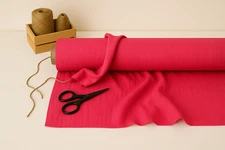 Rose Linen Blend Fabric by the Yard – Material for Sewing, Upholstery & Crafts