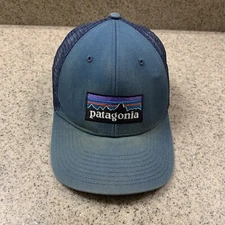Patagonia Hat Cap Snapback Adjustable Green Logo Outdoor Trucker Mesh Hike Fish