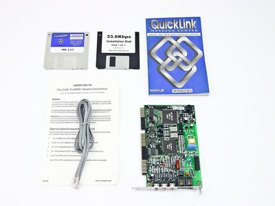 Packard Bell 022-900100-000 33.6K Sound/Modem Combination Card in Package w/inst