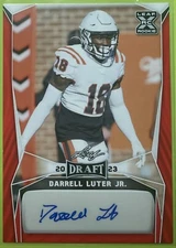 2023 Leaf Draft Auto Red Darrell Luter Jr #BA-DLJ Auto