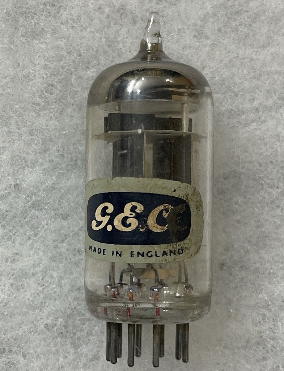 アンプ A2900/ECC81/CV6091 GEC GEC A2900 CV6091 B309 black Welded plate Triple Mica Square Getter