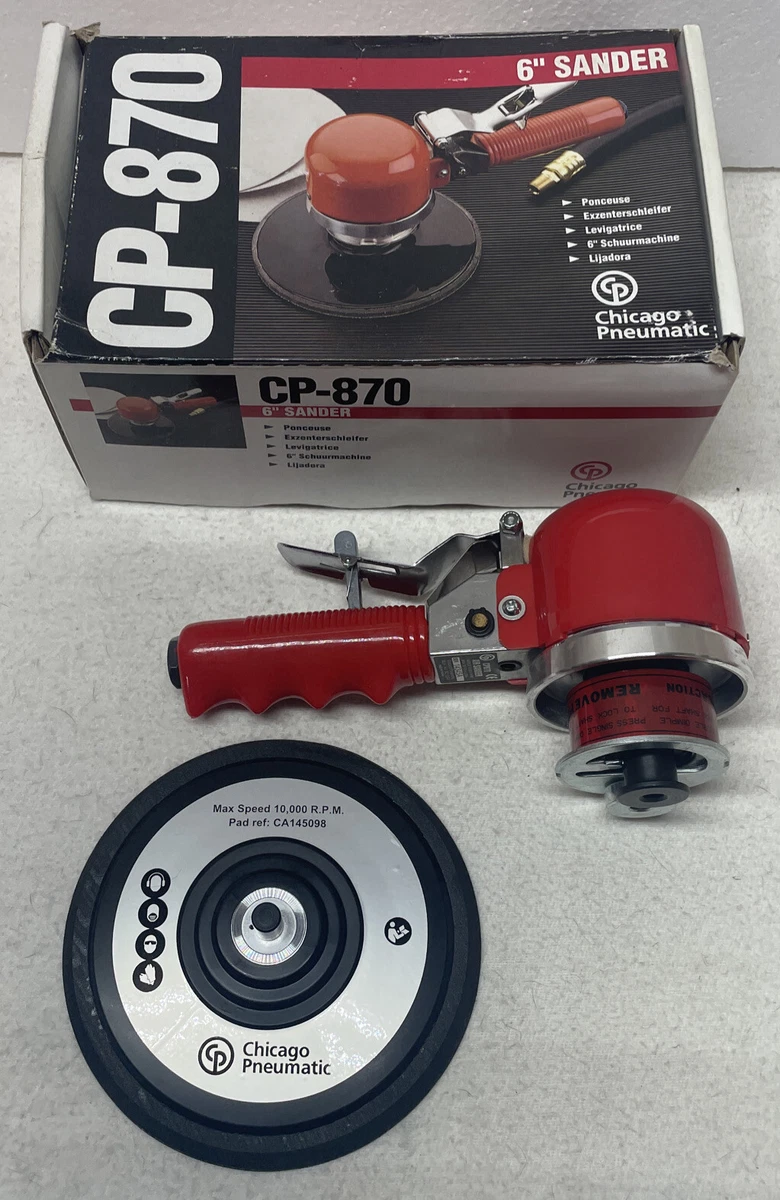 Chicago Pneumatic 6 Air Sander CP 870 Dual Action 10000RPM