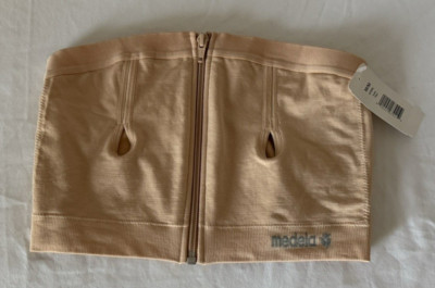 NWT Medela Women's Medium Hands Free Nude Nursing Bra Easy Pumping Maternity