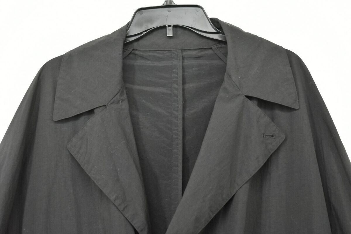 Beams Teatora Mens Black Packable Device Long Coat Concealed Beams Teatora Mens Black Packable Device Long Coat Concealed