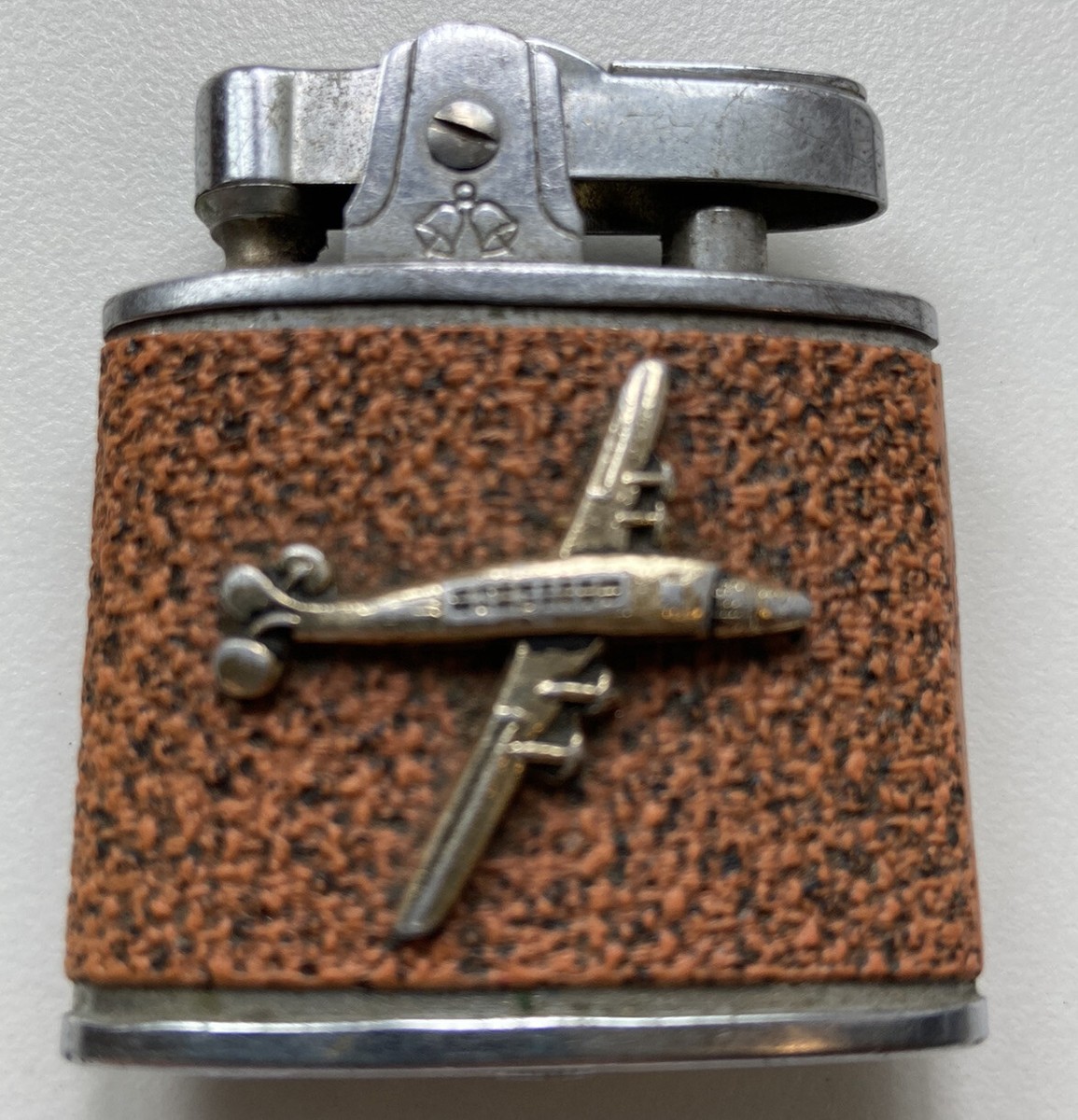 cigarette lighter plane Vintage Cigarette Lighter Golden Bell Airplane Japan Collectible Sold As Is