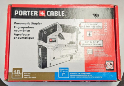 Porter Cable 3/8 in Crown Stapler Heavy Duty Brad Nail 18 GA (TS056)