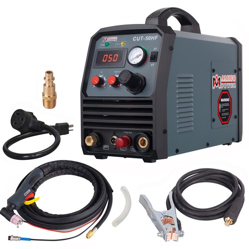 CUT-50HF, 50 Amp Plasma Cutter, Non-touch Pilot Arc, 100~250V, 3/5 in. Clean Cut